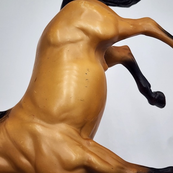 Vintage 70's Breyer Horse 87 Traditional Diablo Mustang Buckskin Semi Rearing - Picture 10 of 11